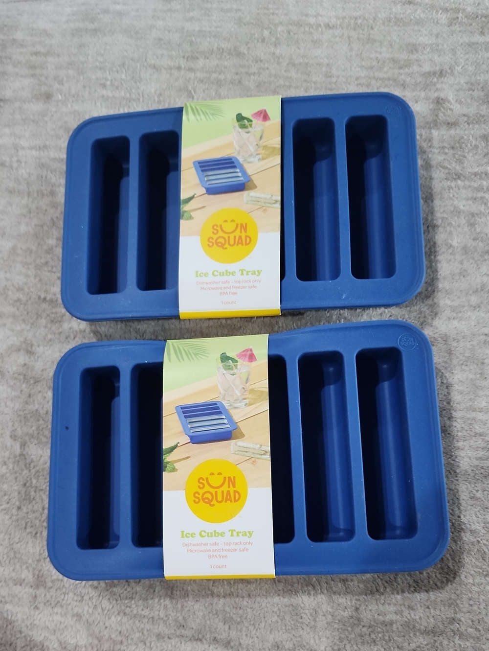 NWT Sun Squad 2 Pack Ice Cube Trays